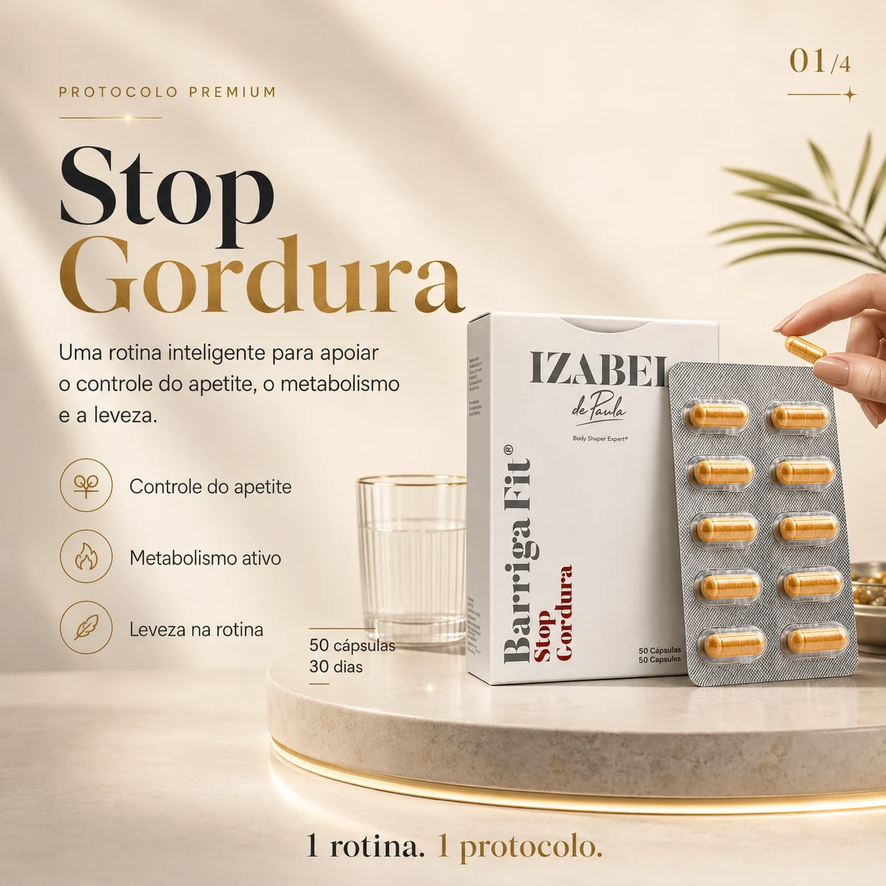 stop gordura — imagem premium do protocolo