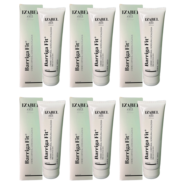 Combo com 6 - Barriga Fit® | Creme Corporal Gordura Localizada 250 Ml