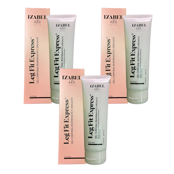 Combo com 3 - Leg Fit Express® | Gel Corporal Reafirmante e Drenante (250ml) - Gel Dreno Frio