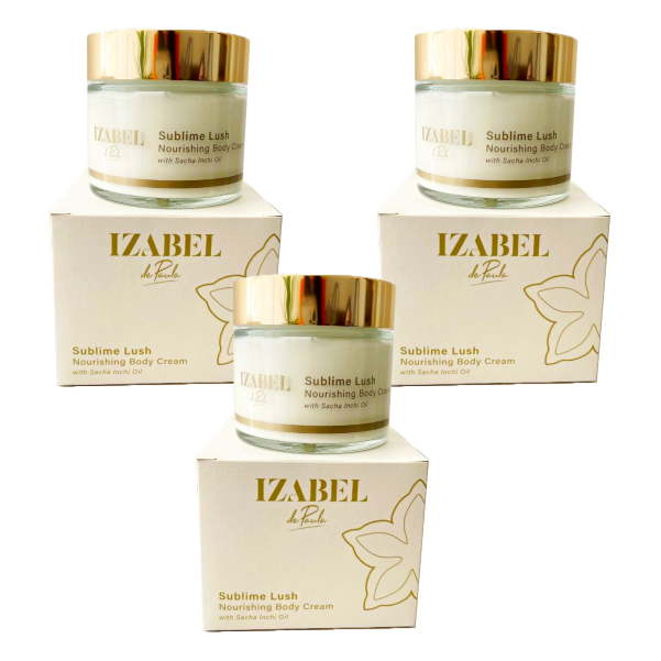 Combo com 3 - Body Cream Sublime Lush com óleo Sacha Inchi