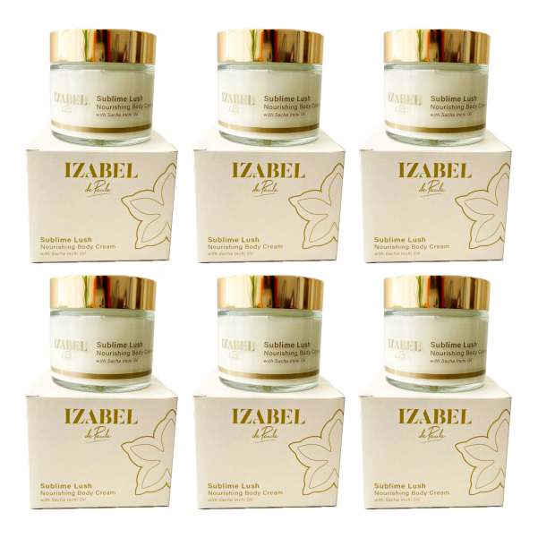 Combo com 6 - Body Cream Sublime Lush com óleo Sacha Inchi